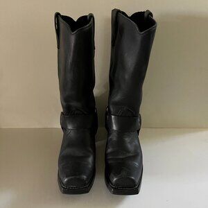 Womens Black Vulcan Motorcycle boots